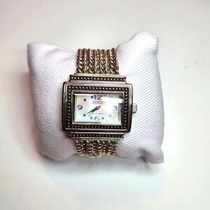 Ecclissi Womens Sterling Silver Watch with Mother of Pearl Face